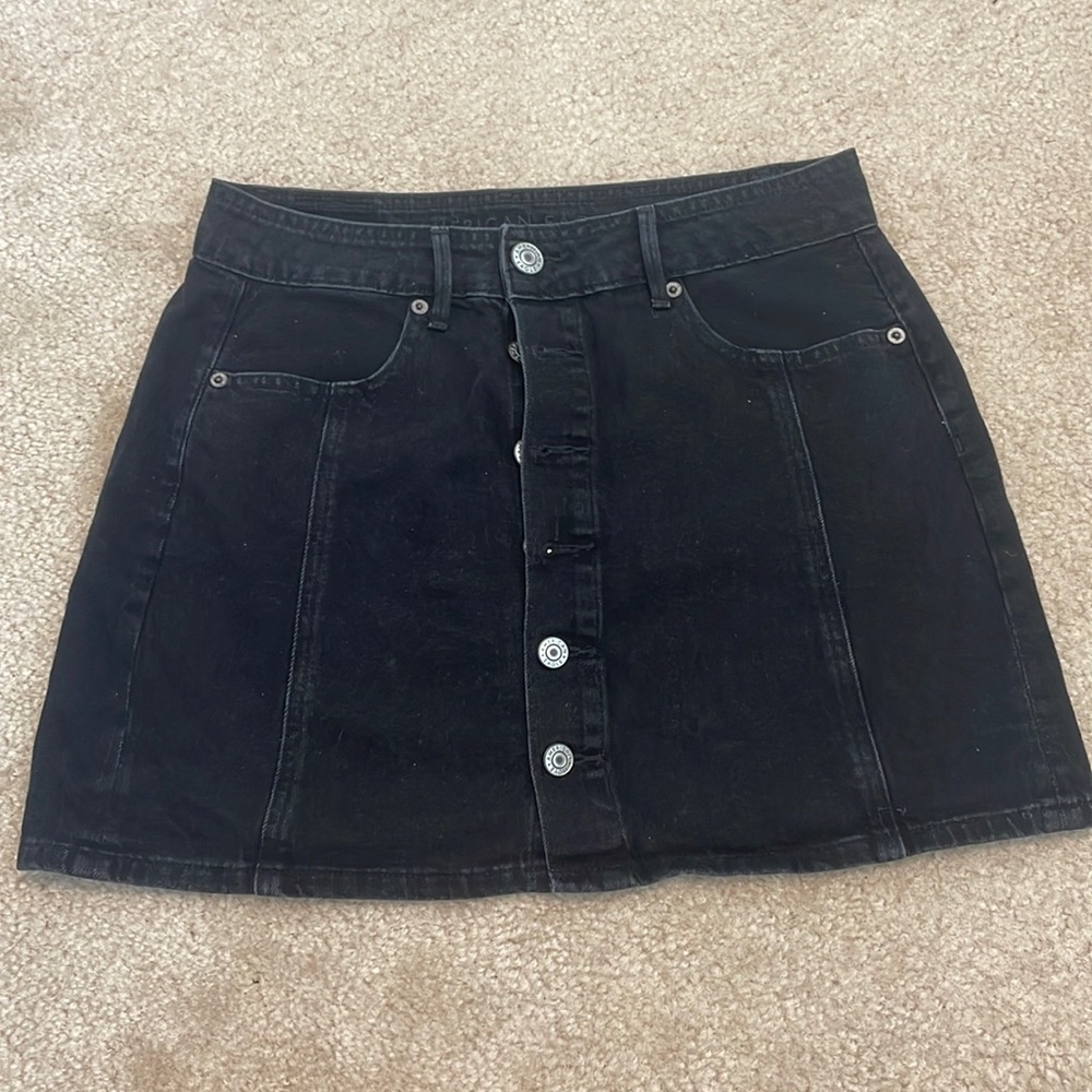 American Eagle Outfitters - Black Denim Skirt